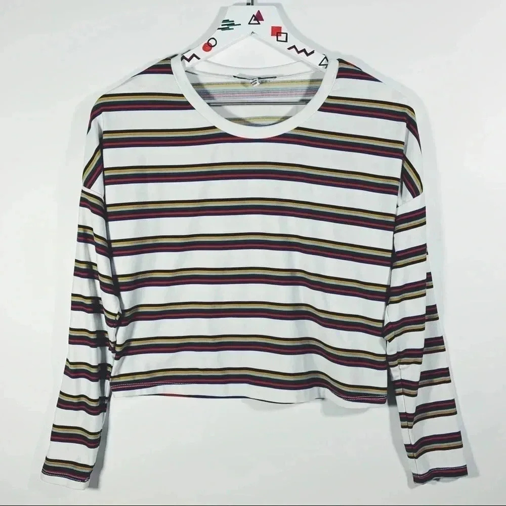 Purple Snow Long Sleeve Crop
